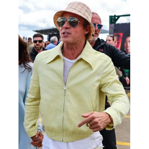 F1 Brad Pitt Yellow Jacket
