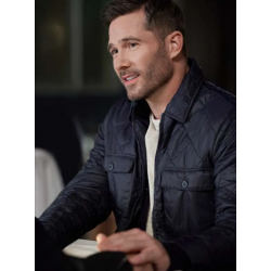 Luke Macfarlane Notes of Autumn Blue Jacket