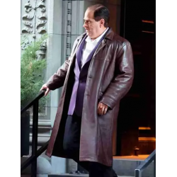 The Penguin Colin Farrell Leather Coat