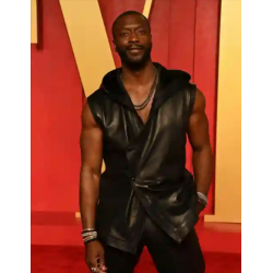 Oscars 2024 Aldis Hodge Leather Vest