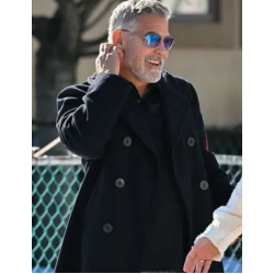 Wolves 2024 George Clooney Black Coat