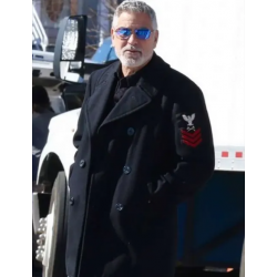 Wolves 2024 George Clooney Black Coat