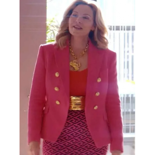 Kim Cattrall Glamorous Pink Blazer