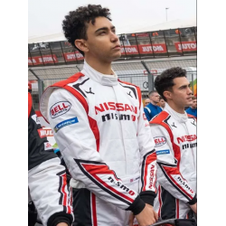 Archie Madekwe Gran Turismo White Leather Jacket