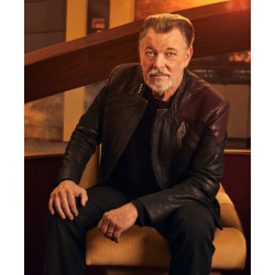 Star Trek Picard Season 3 Captain Riker Leather Jacket