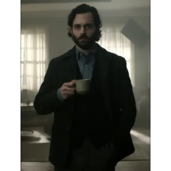 You S04 Penn Badgley Black Blazer