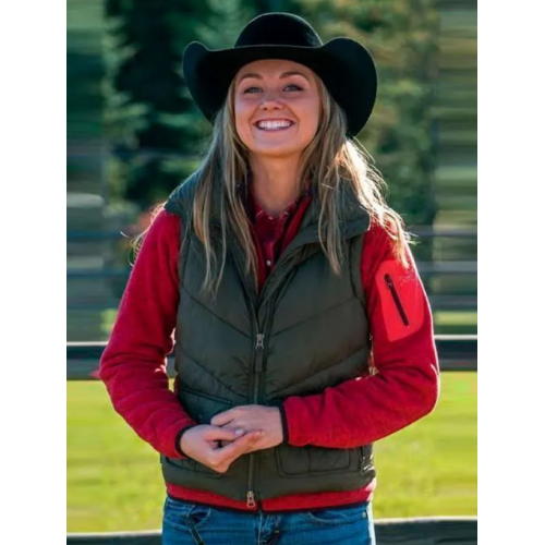 Heartland Amy Fleming Green Vest
