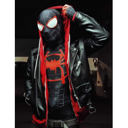 Spider Man Across The Spider-Verse Miles Morales Black Jacket