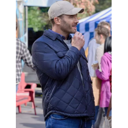 Luke Macfarlane Notes of Autumn Blue Jacket