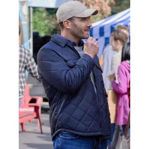 Luke Macfarlane Notes of Autumn Blue Jacket