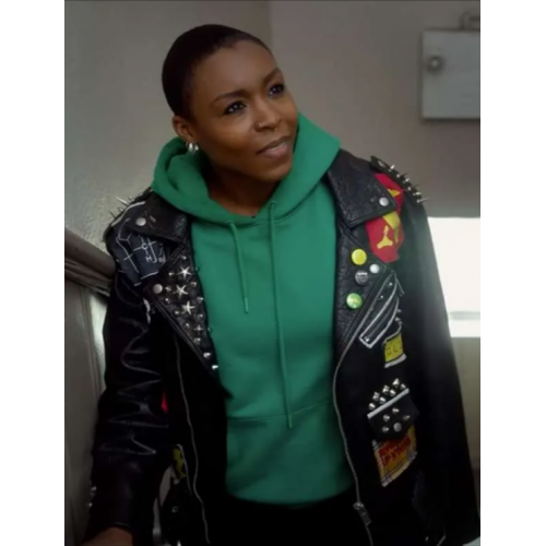 Gabrielle Graham Relax I’m from the Future Leather Jacket