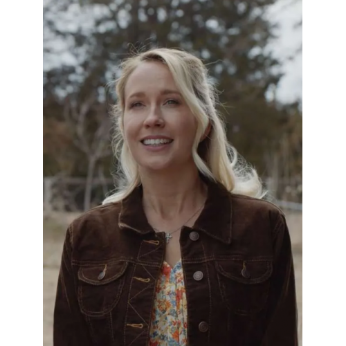 Anna Camp Unexpected Brown Jacket