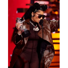 MTV Video Music Awards Nicki Minaj Leather Coat