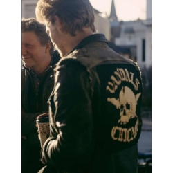 Austin Butler The Bikeriders Leather Vest