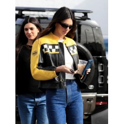Kendall Jenner Aspen Trip Leather Jacket