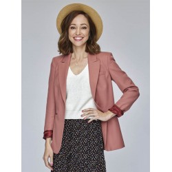 The Wedding Veil Inspiration Autumn Reeser Pink Blazer