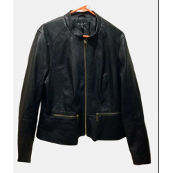 Baccini Black Leather Jacket