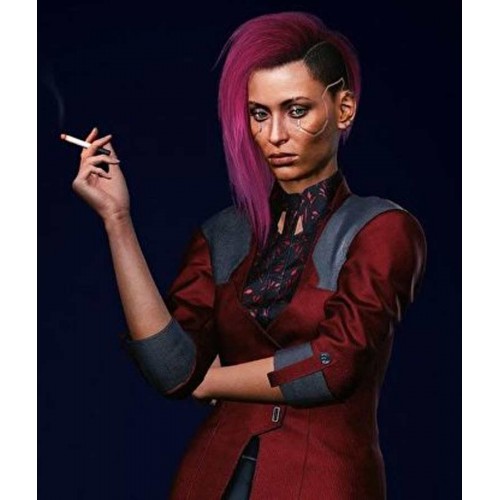 Cyberpunk 2077 V Female Maroon Jacket