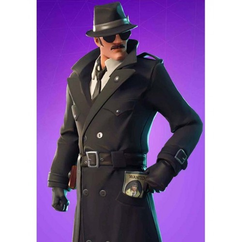Noir Skin Fortnite Wool Coat