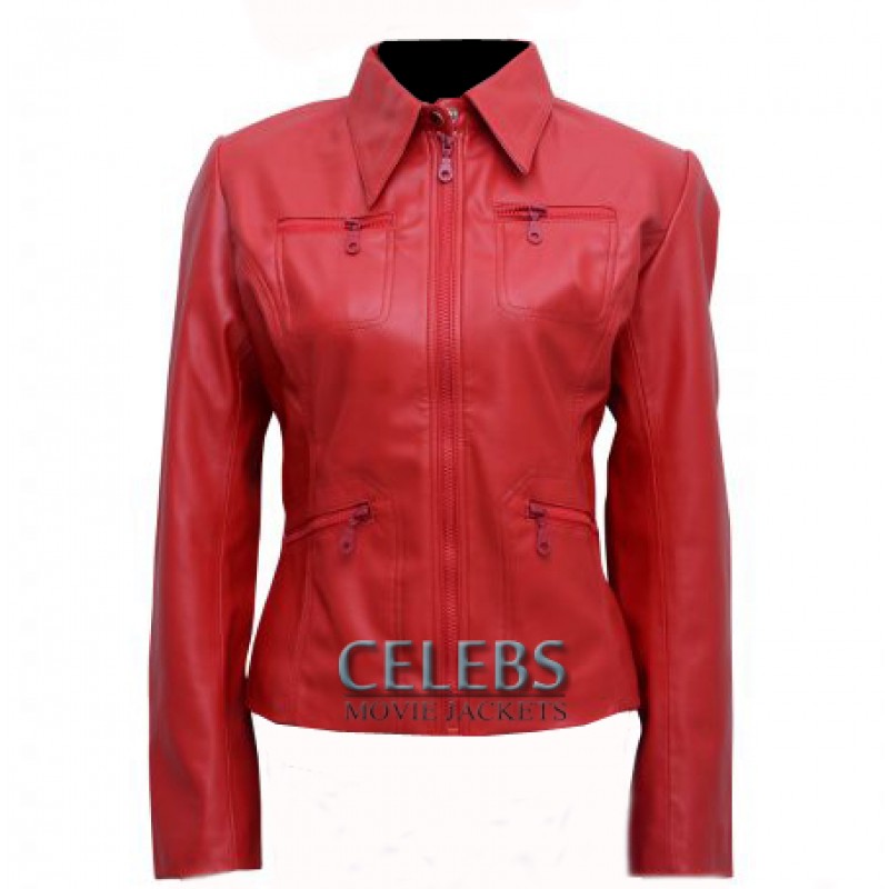 once upon a time red leather jacket