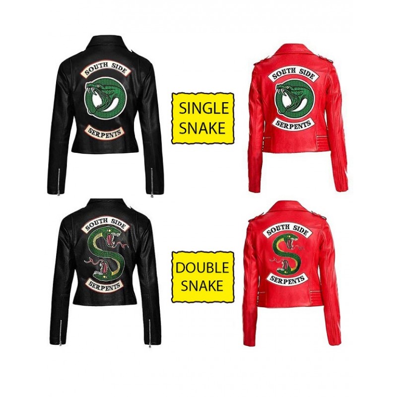 Southside Serpents Red Jacket Cheryl Blossom Serpent Jacket