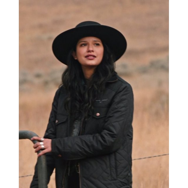Yellowstone S04 Tanaya Beatty Quilted Jacket.