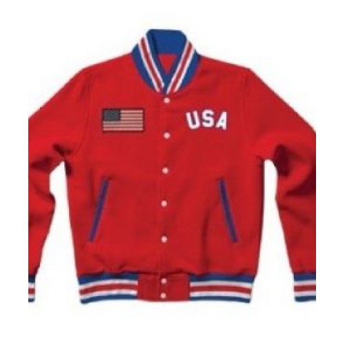 Letterman United States Red Jacket